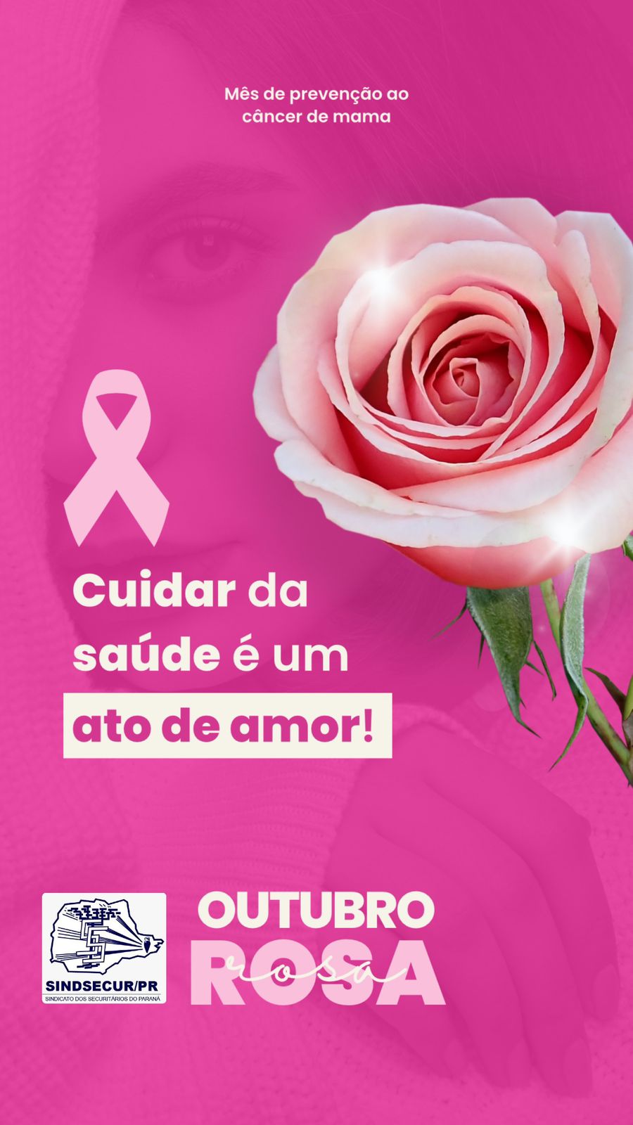 Outubro Rosa – Mês da prevenção ao câncer de mama.